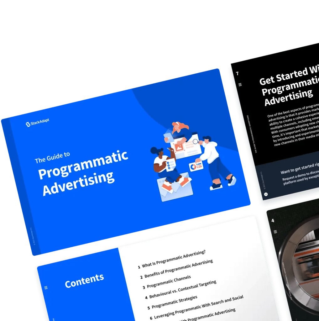 Cover design for StackAdapt's Guide to Programmatic Advertising
