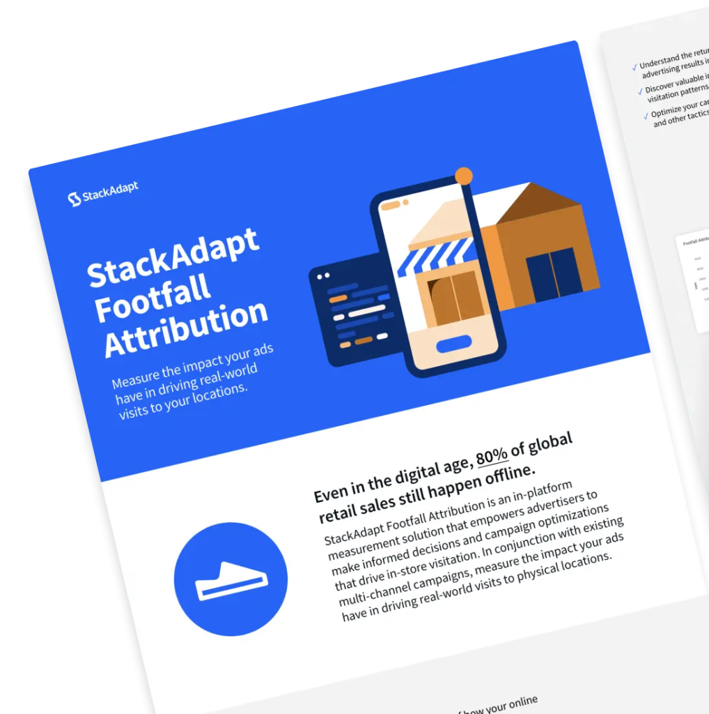 Cover design for StackAdapt Footfall Attribution