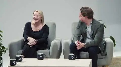 Molly Simons and Dave Sutton at the innovation forum