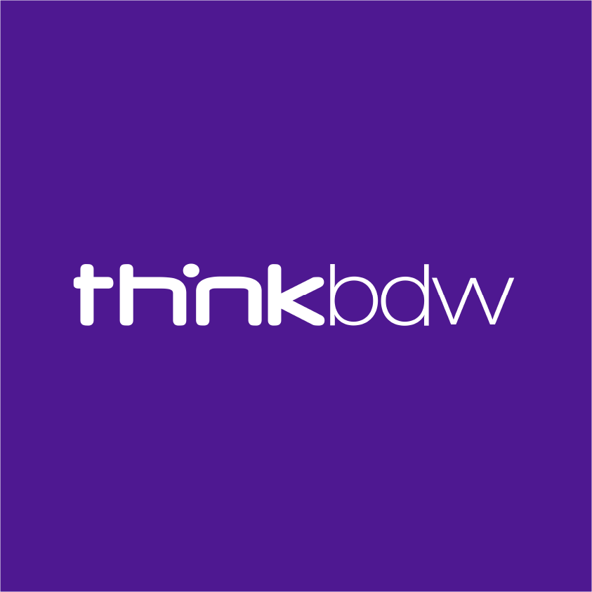 ThinkBDW logo on a purple background