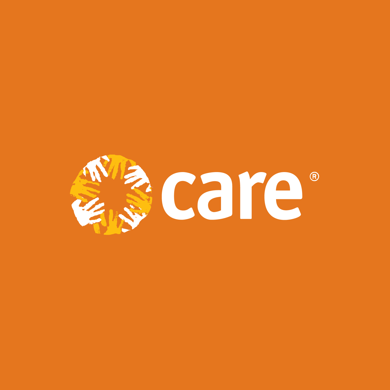CARE Australia logo on an orange background