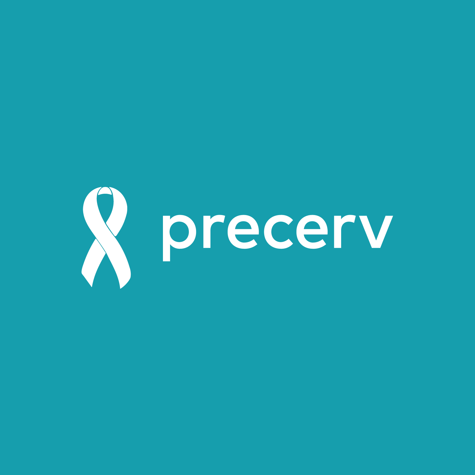 People First logo with a ribbon on the left with precerv on the right with a turquoise background