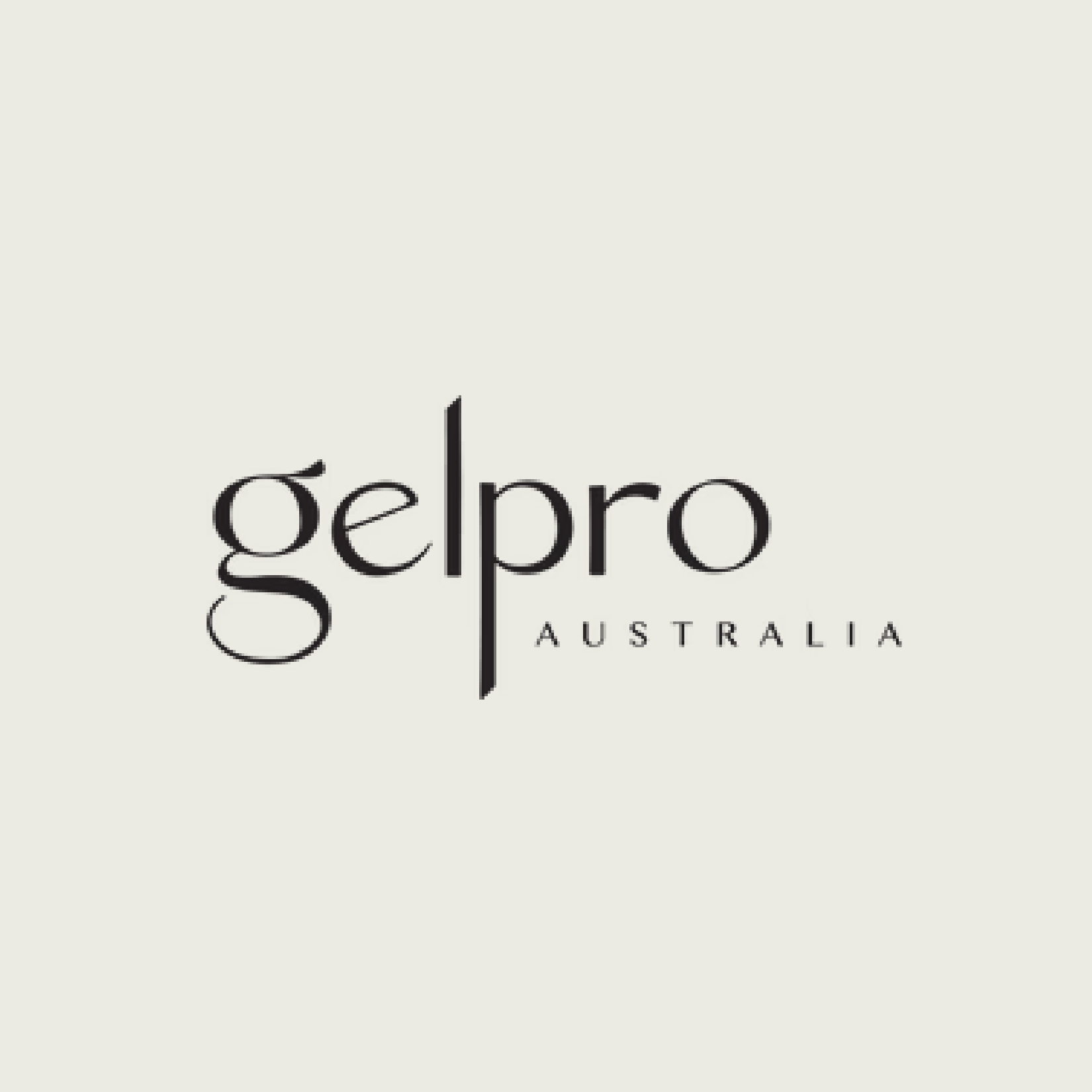 Gelpro Australia logo on a grey background