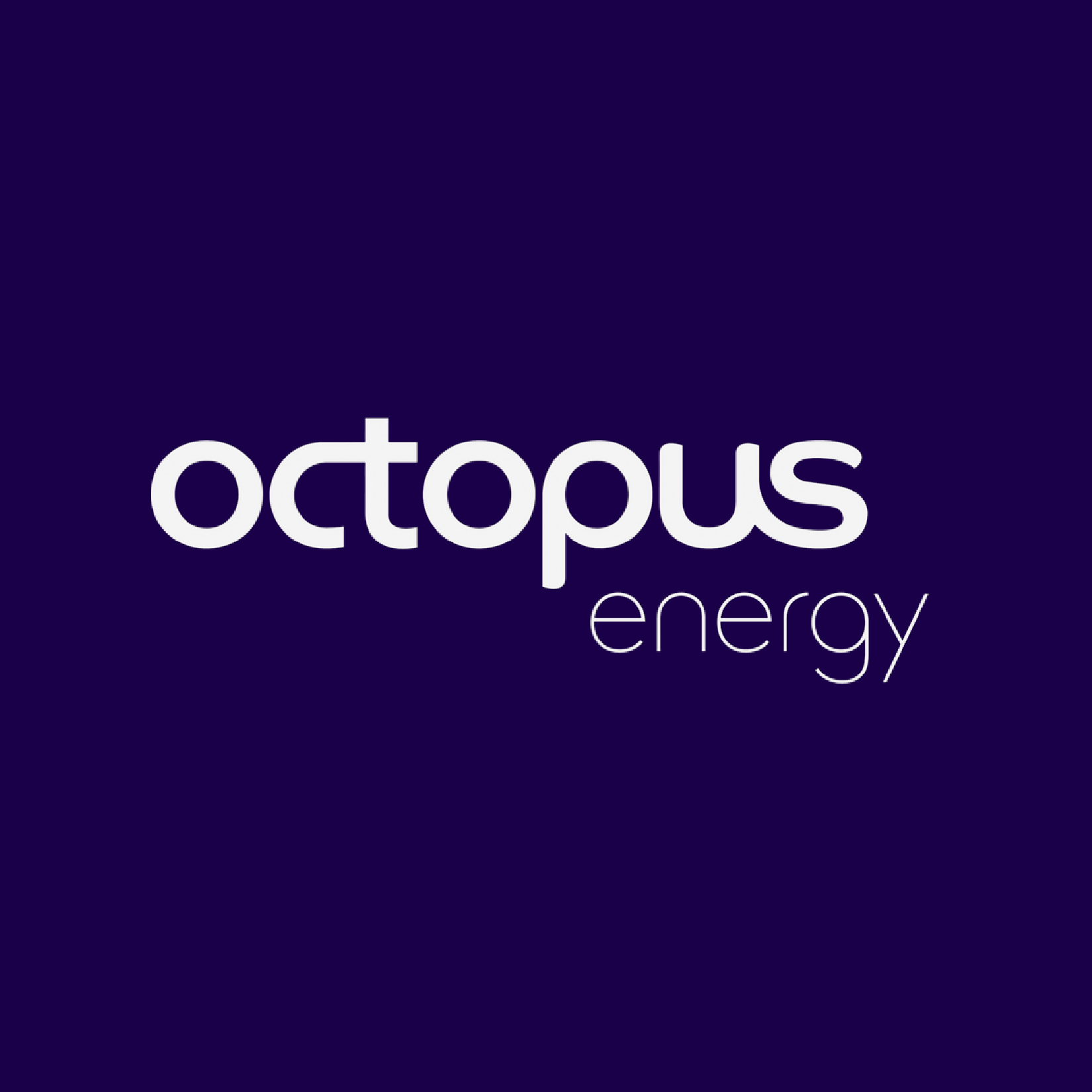 Octopus Energy logo on a purple background