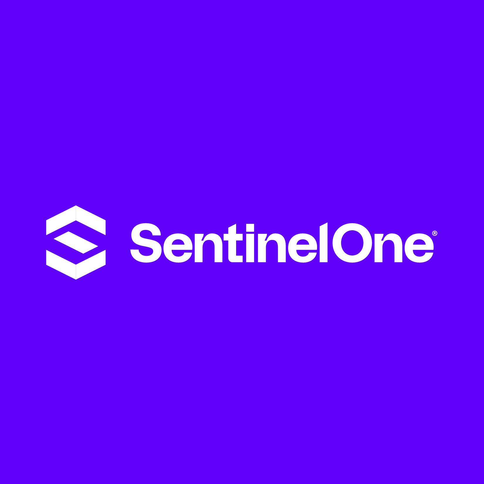SentinelOne logo on a purple background