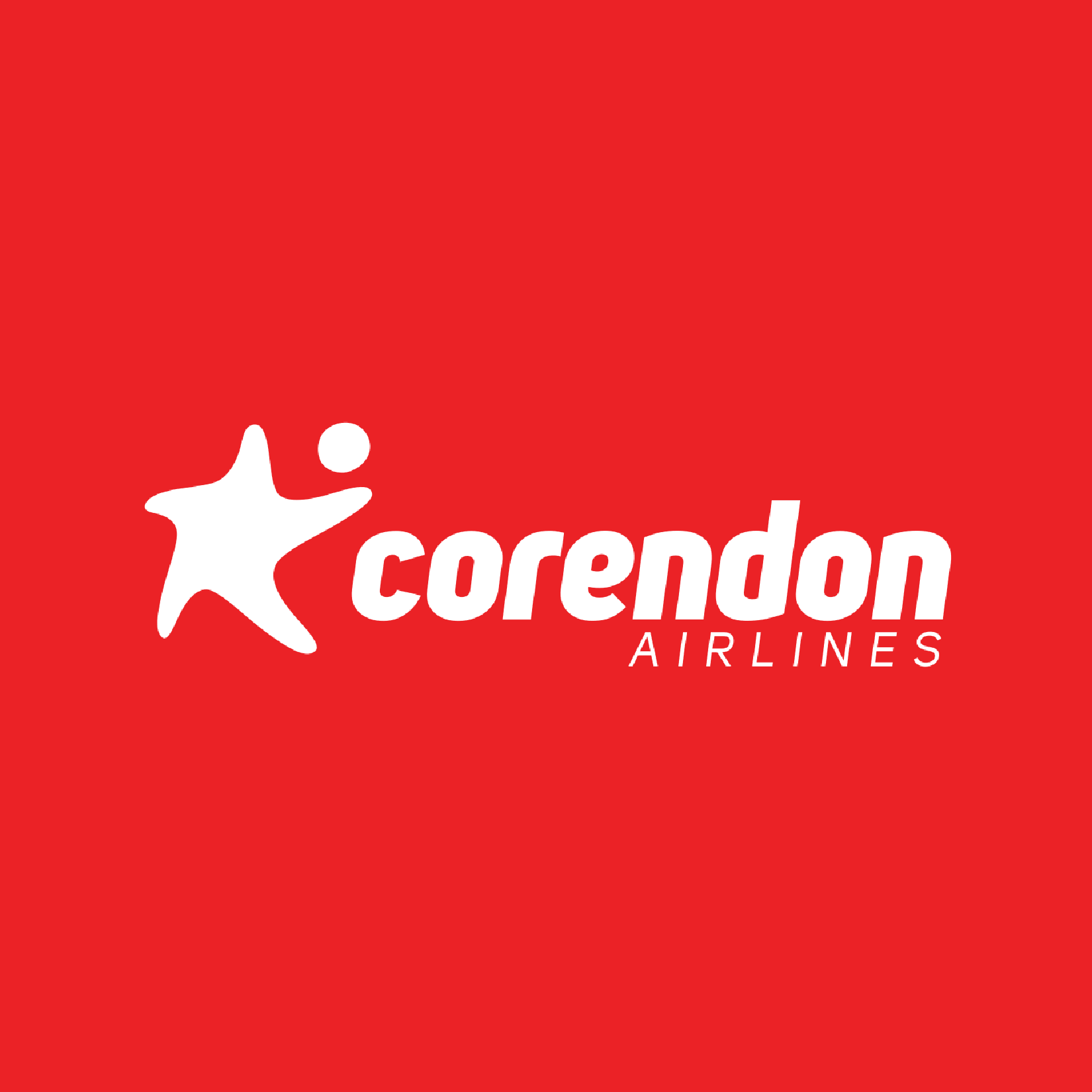 Corendon Airlines logo on a red background