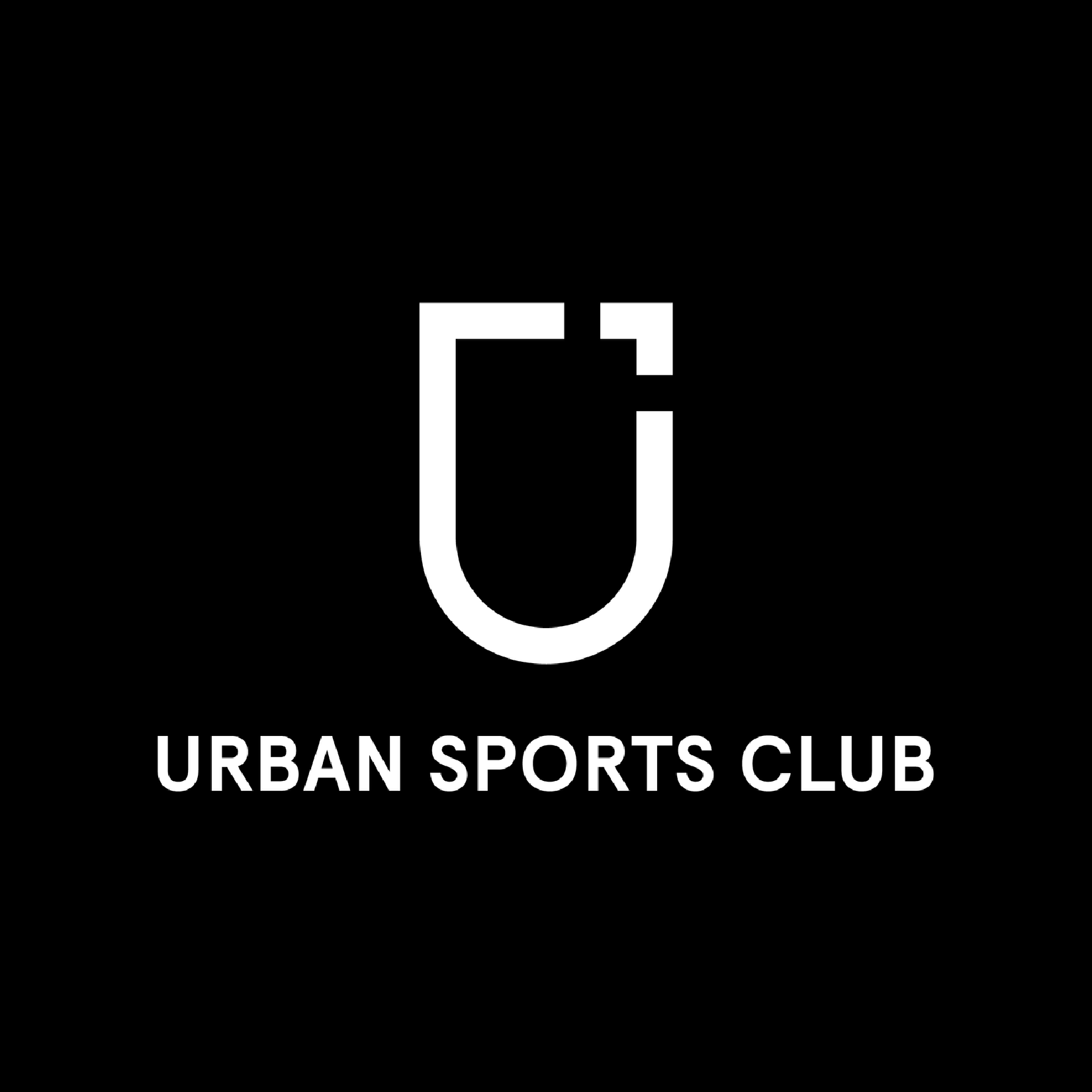 Urban Sports Club logo on a black background