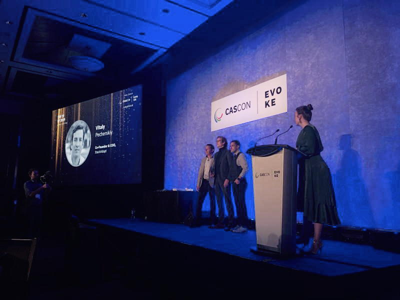 CASCON x Evoke awards stage