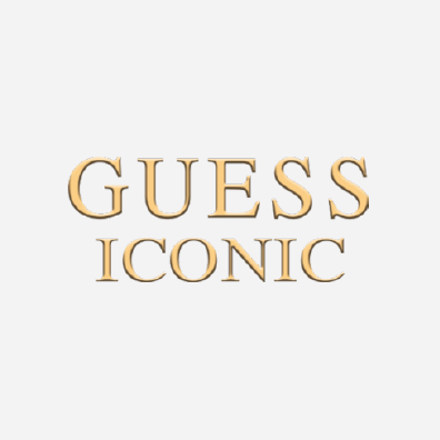 Guess Iconic logo on a white background