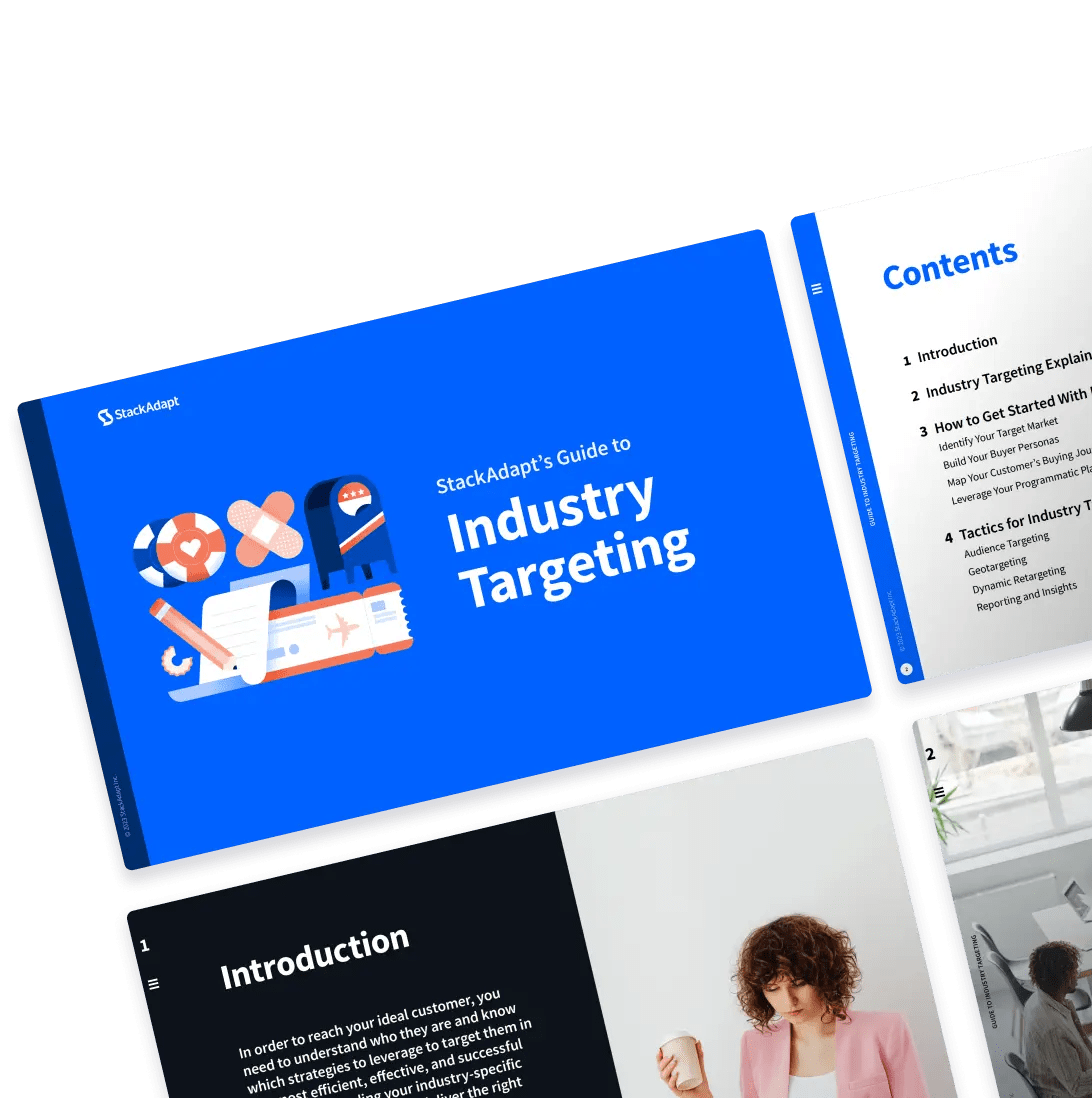Cover design for industry targeting for digital campaigns guide