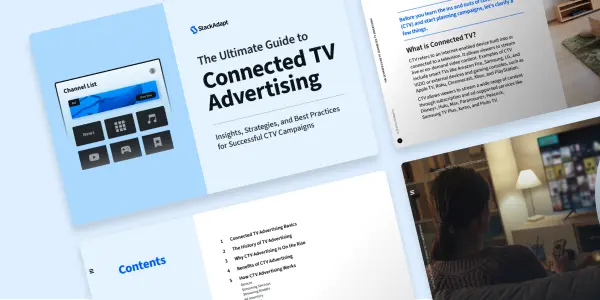 Cover illustration for StackAdapt's guide to connected TV advertising