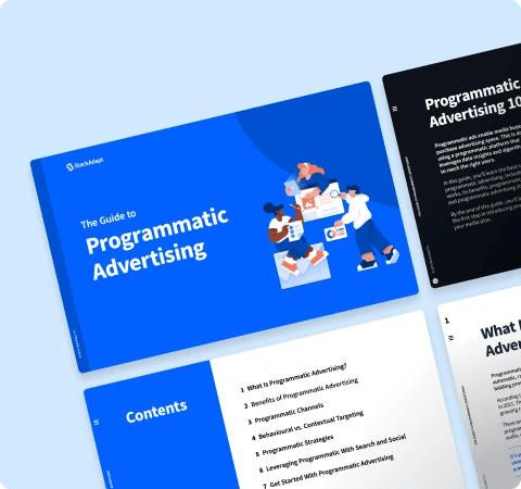 Cover design of StackAdapt's guide to programmatic advertising