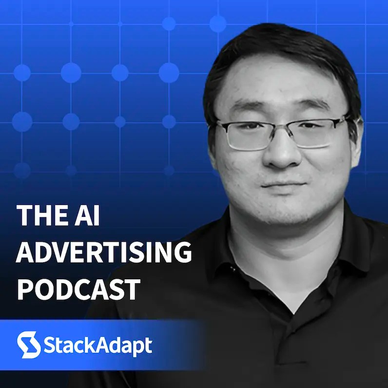 The AI Advertising Podcast Cover for Episode 4 with Yan Hang