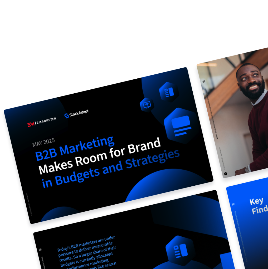 Illustration with a few pages of the report set in tiles